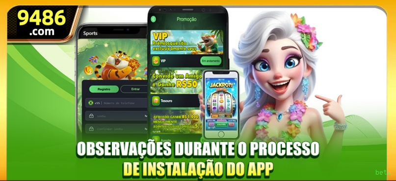 Conta betw sincronizada site e app